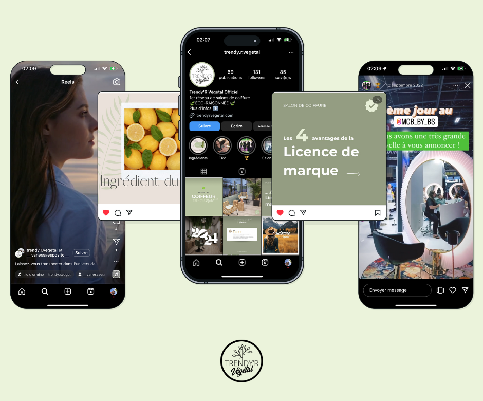Social media TrendyRVegetal